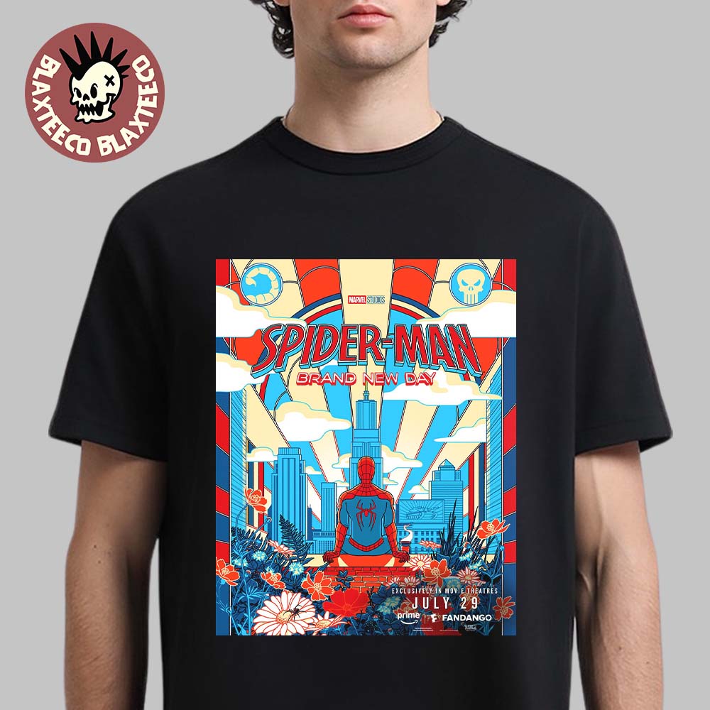 Spider-Man Brand New Day Prime Early Screening Poster T-Shirt