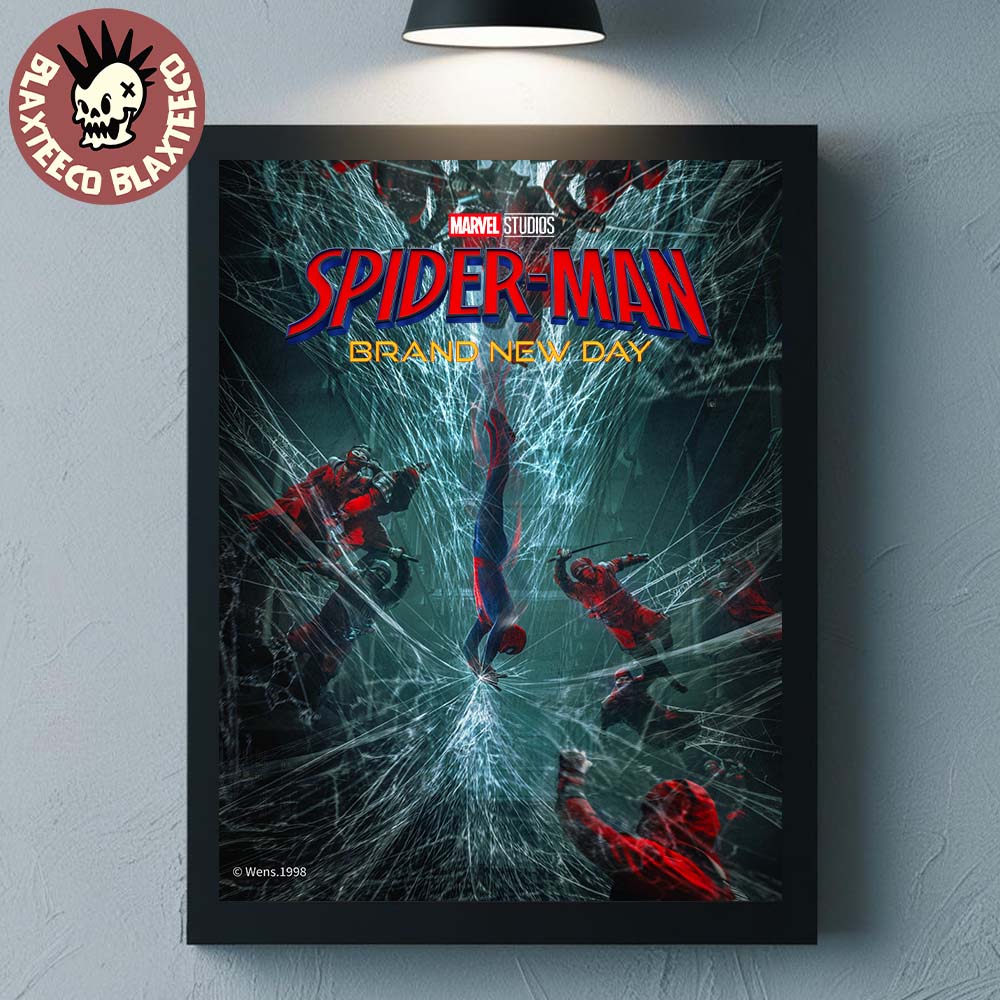 Spider-Man Brand New Day Spider-Man Vs The Hand Web Tornado Home Decor Poster Canvas
