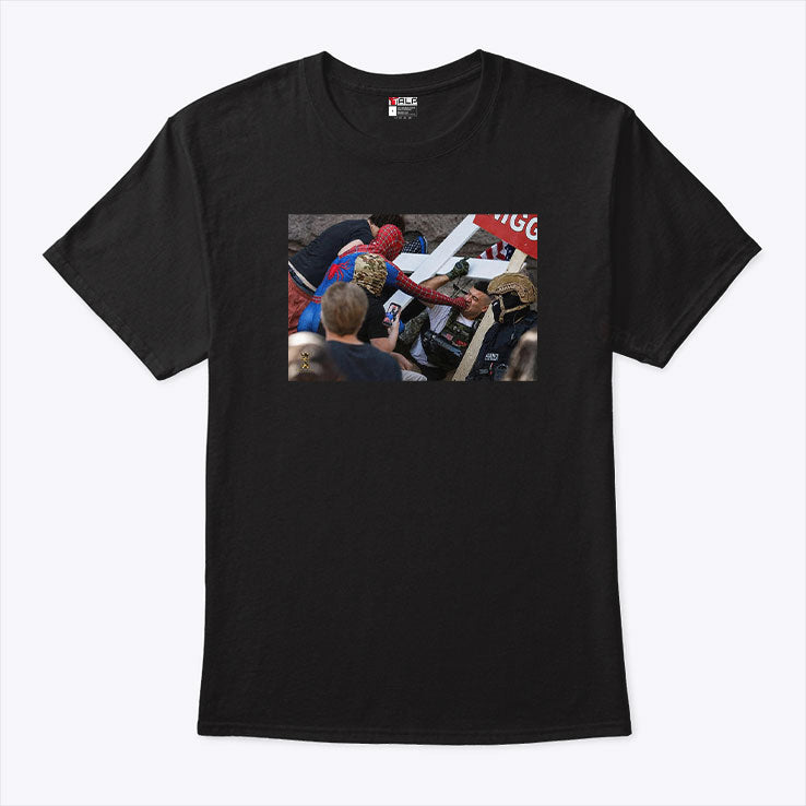 Spider-Man Vs Jake Lang rally Minneapolis T Shirt