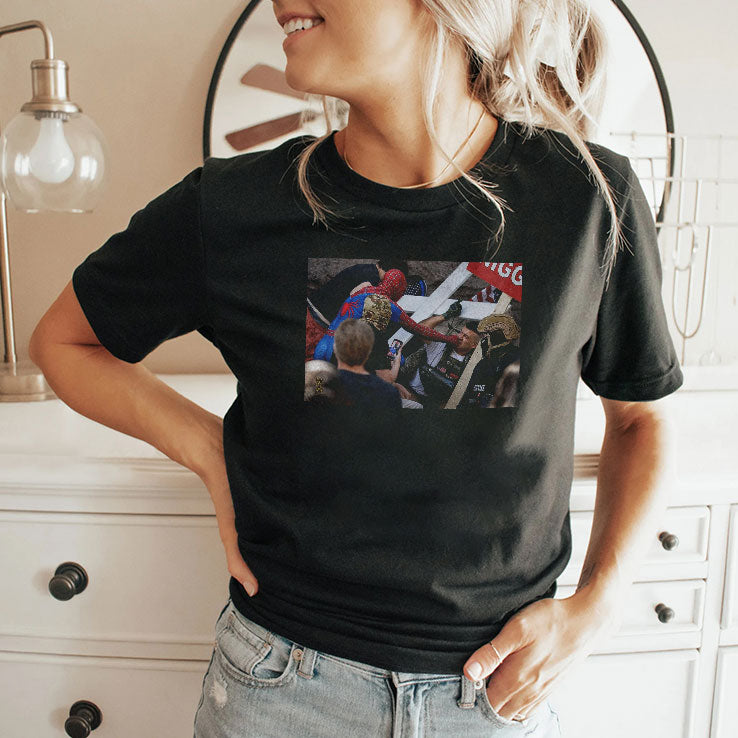 Spider-Man Vs Jake Lang rally Minneapolis T Shirt