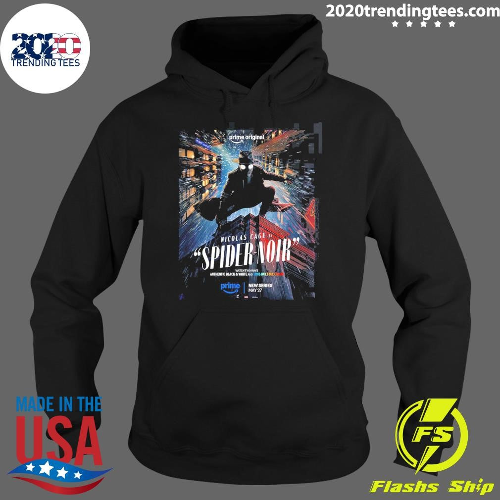 Spider-Noir Starring Nicolas Cage New Series True Hue Full Color Version Shirt