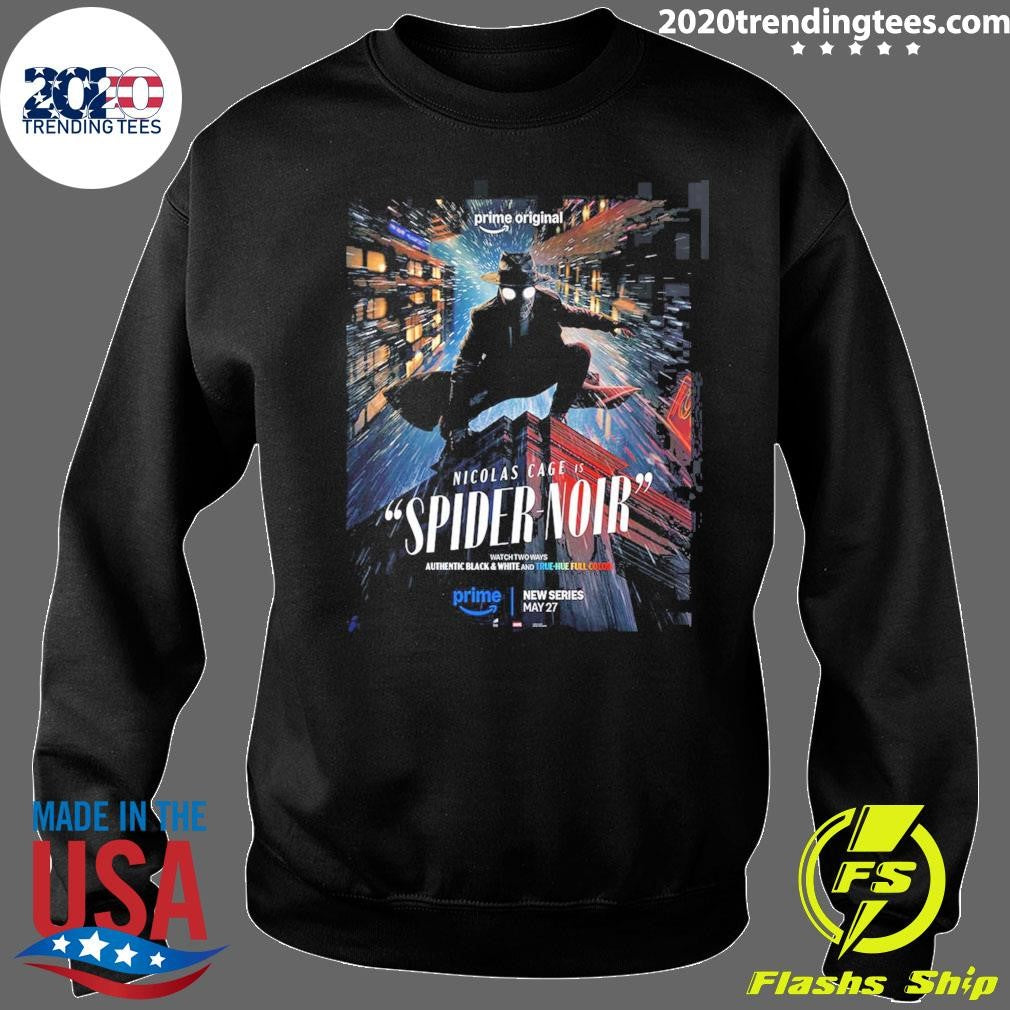 Spider-Noir Starring Nicolas Cage New Series True Hue Full Color Version Shirt