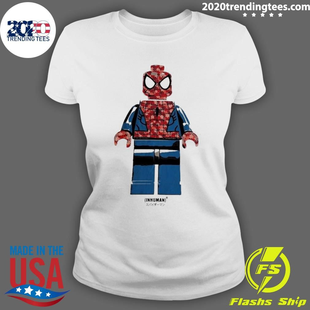 Spiderman Inhuman Building Block 2026 Tee Shirt