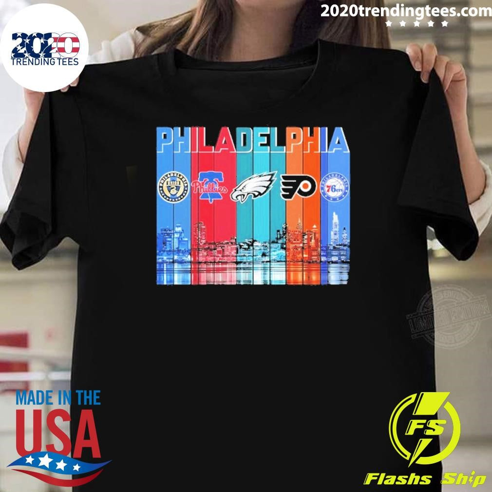 Sports City Philadelphia Skyline Graphic 2026 Shirt