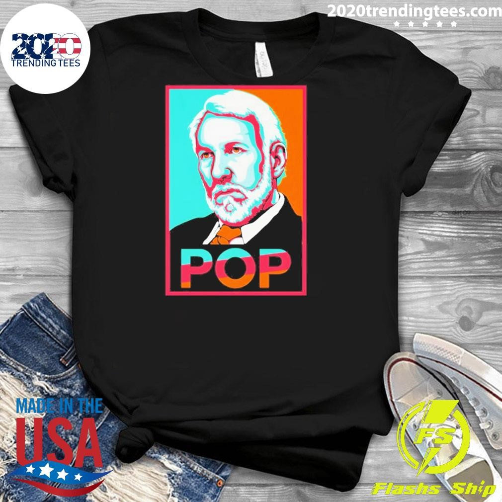 Spurs Fiesta Colors Popovich POP Hope poster parody shirt