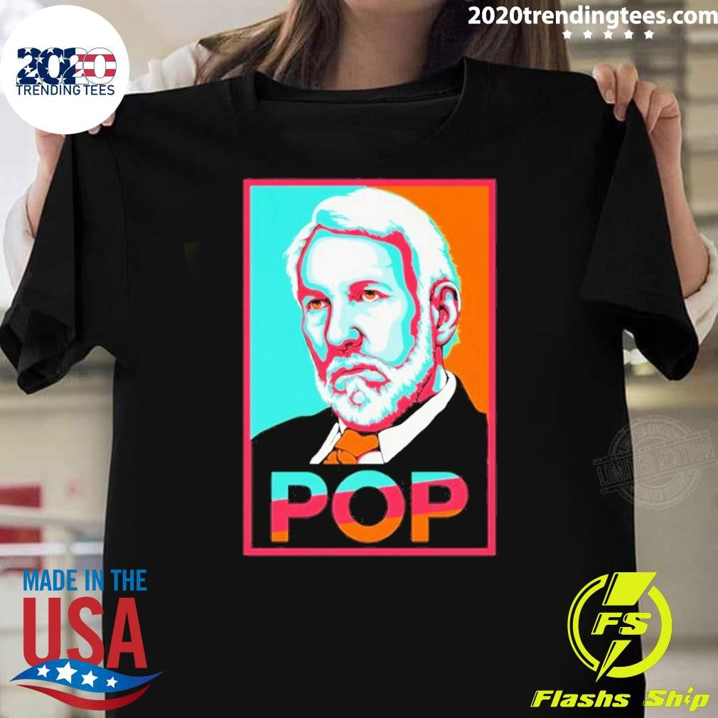 Spurs Fiesta Colors Popovich POP Hope poster parody shirt