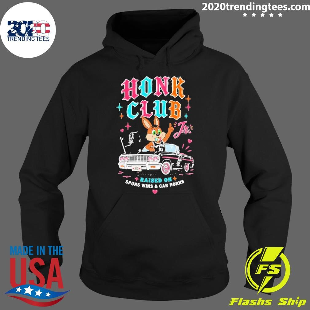 Spurs Honk Club Jr Spurs Coyote Raised On Spurs Win Car Horns Shirt