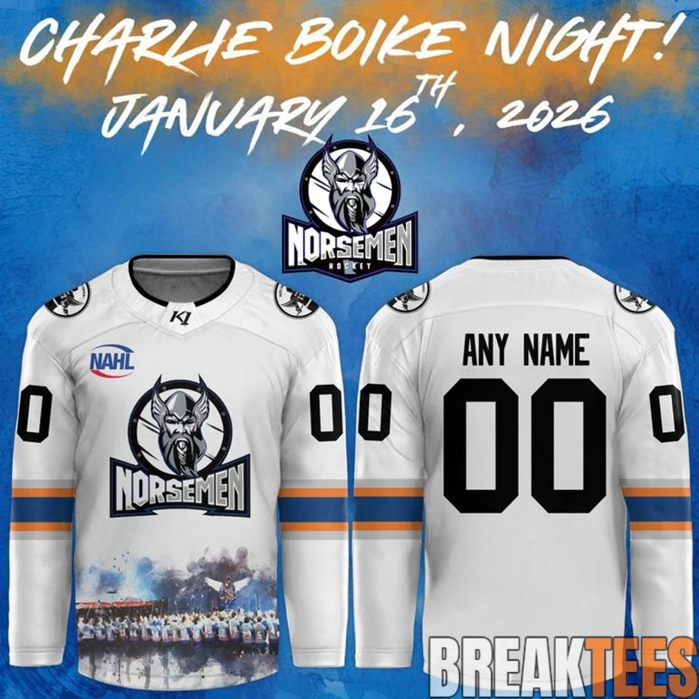 St. Cloud Norsemen Charlie Boike Night Hockey Jersey