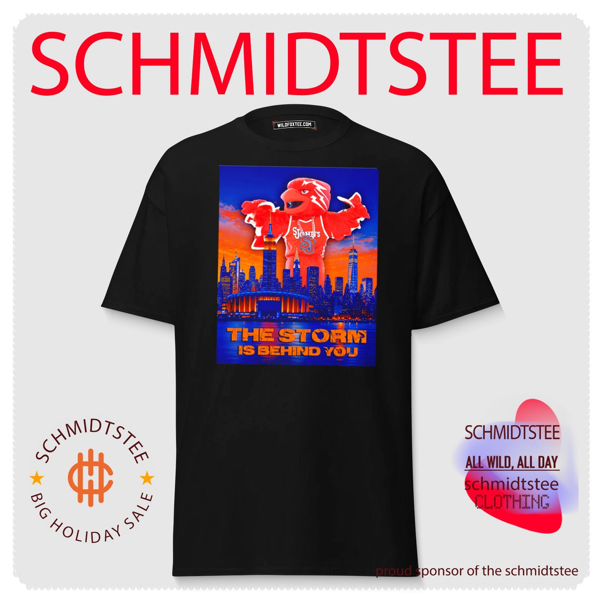 St John’s University Red Storm the storm is behind you mascot shirt