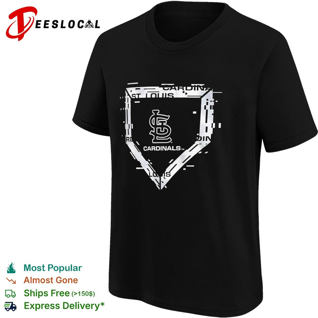 St Louis Cardinals logo Home Plate Glitch shirt