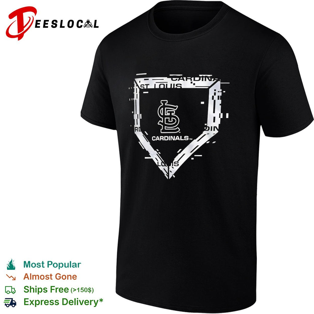 St Louis Cardinals logo Home Plate Glitch shirt