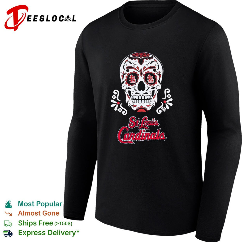 St Louis Cardinals sugar skull shirt