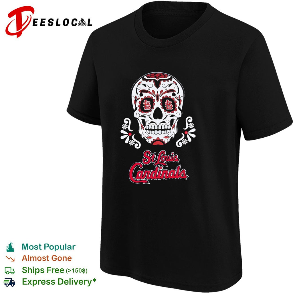 St Louis Cardinals sugar skull shirt