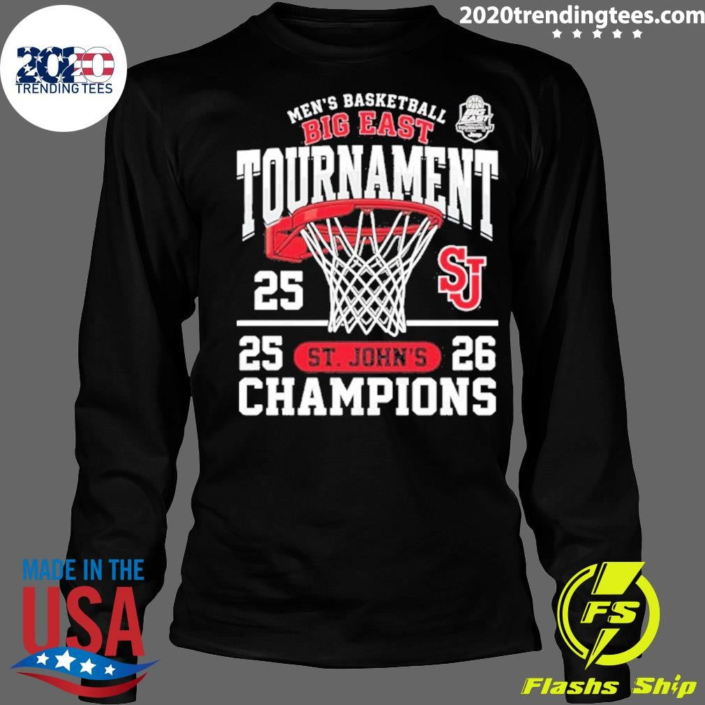St. John’s Red Storm Men’s Basketball 2026 Big East Tournament Champions Shirt