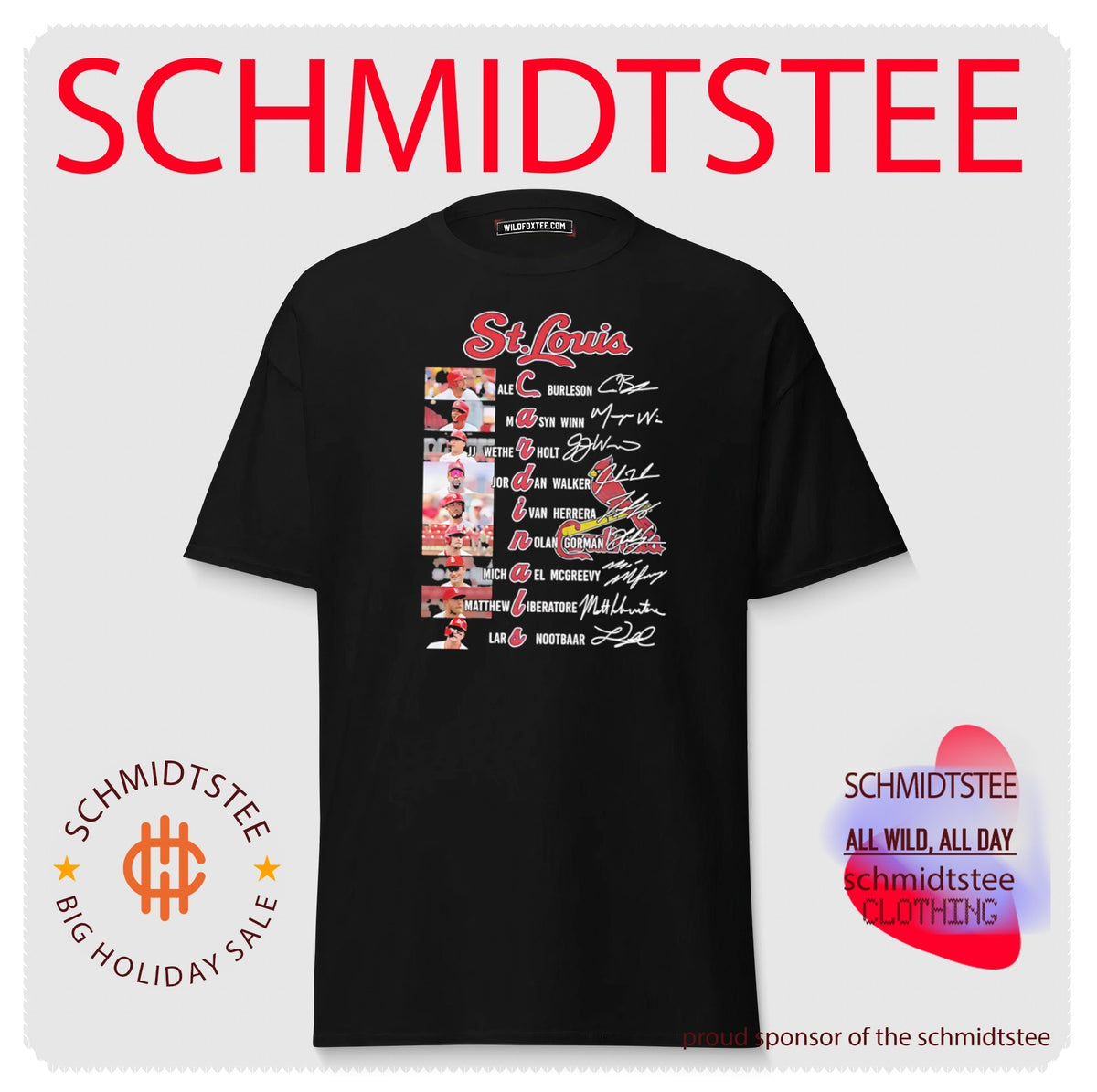 St. Louis Cardinals players name signature shirt