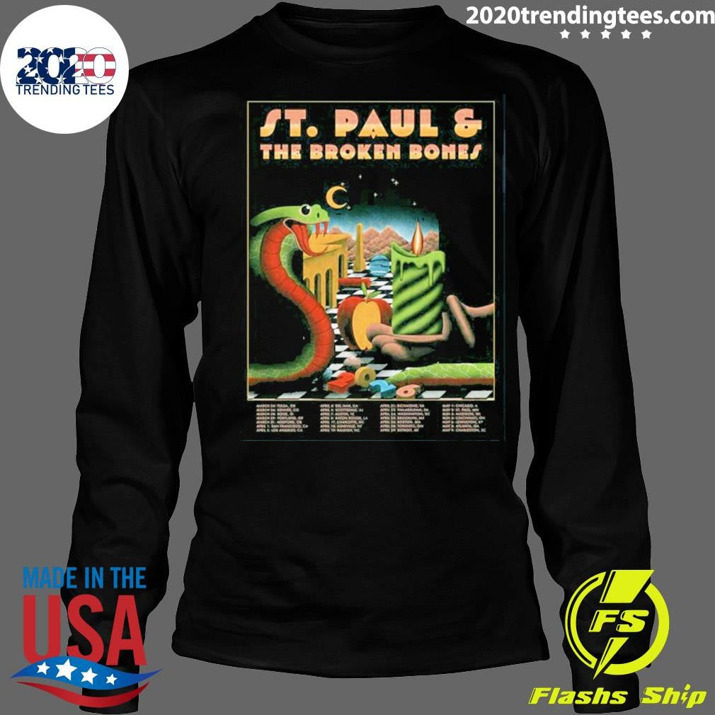 St. Paul And The Broken Bones 2026 North America Tour Shirt