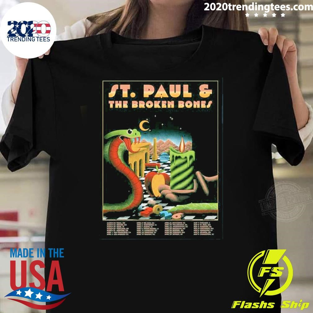 St. Paul And The Broken Bones 2026 North America Tour Shirt