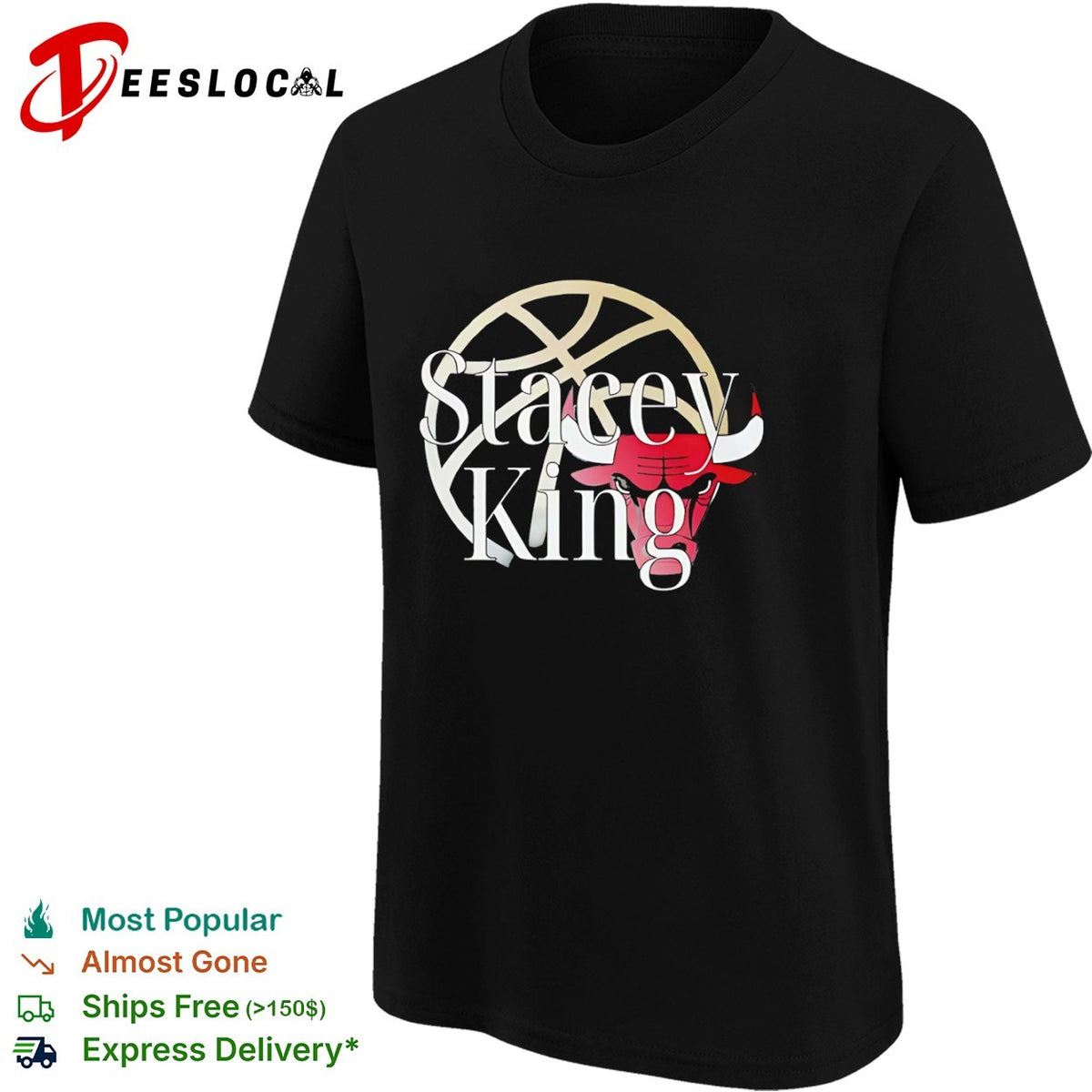 Stacey King Chicago Bulls NBA Basketball Player shirt