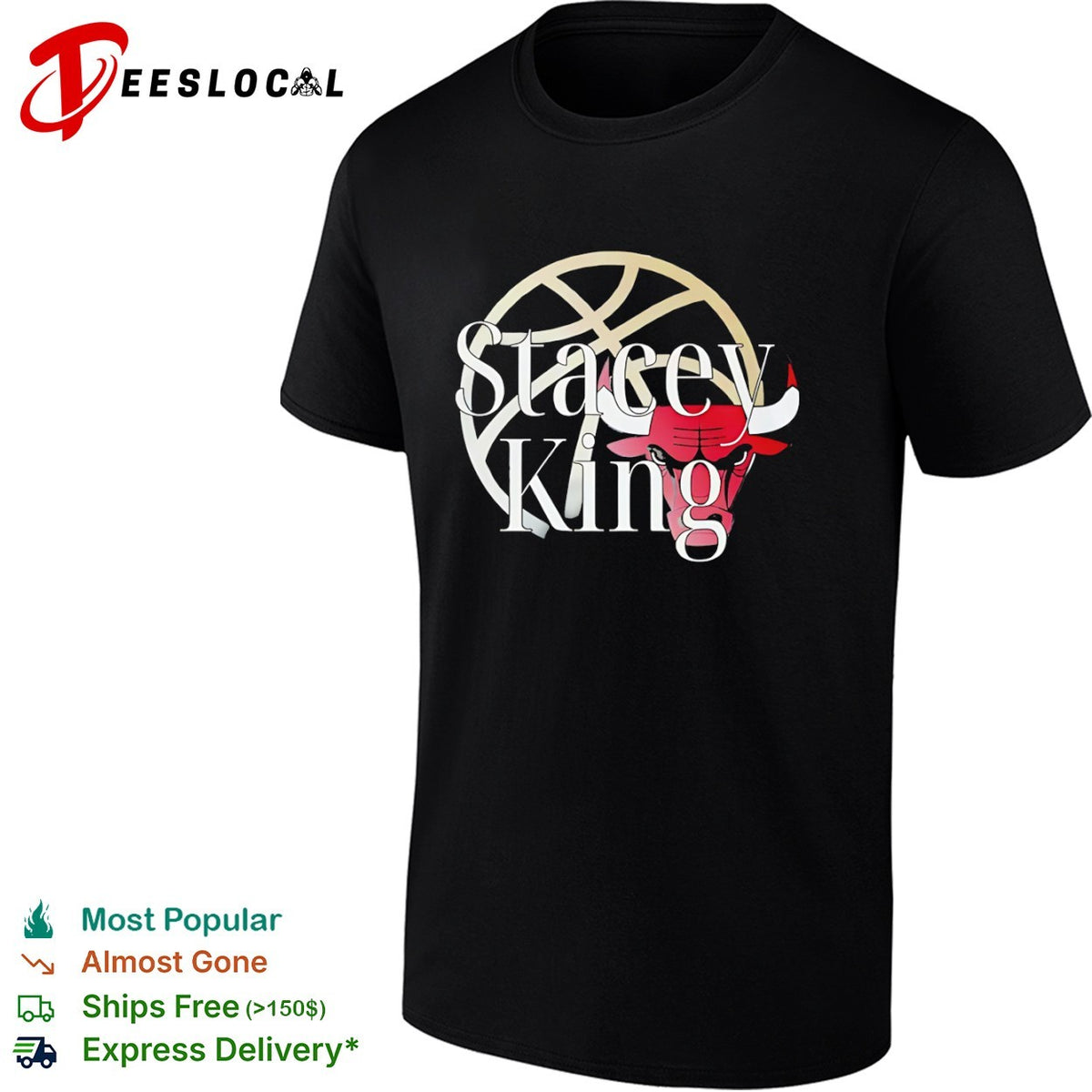 Stacey King Chicago Bulls NBA Basketball Player shirt