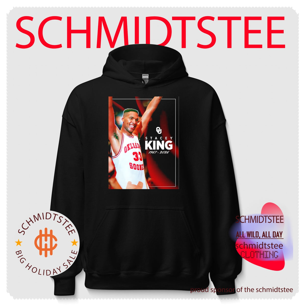 Stacey King Oklahoma Sooners 1967-2026 Legends potrait shirt
