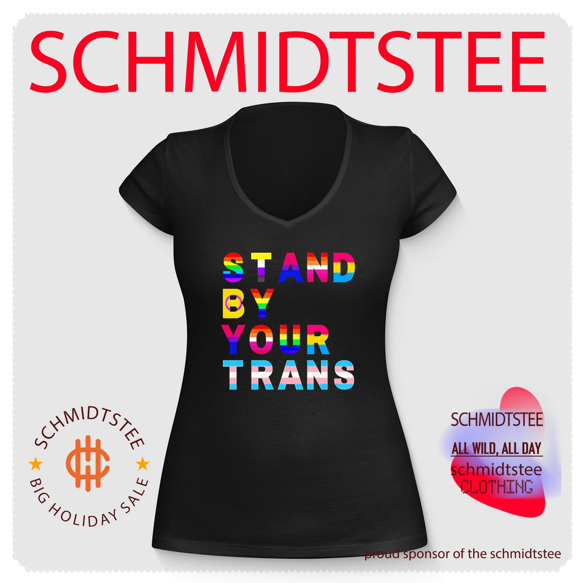 Stand by your trans LGBTQ rainbow shirt