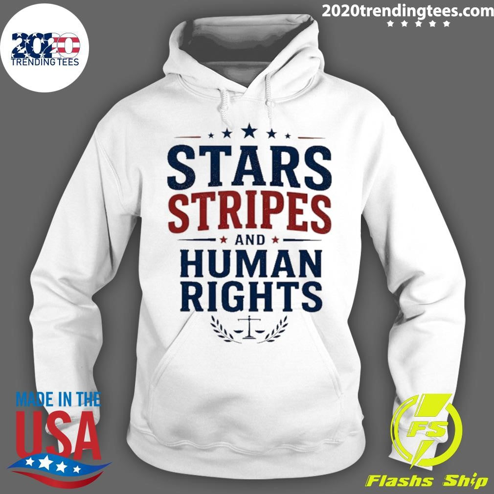 Stars Stripes And Human Rights Graphic Shirt