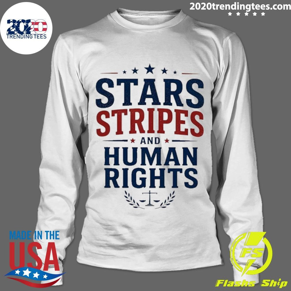 Stars Stripes And Human Rights Graphic Shirt