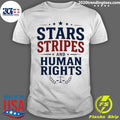Stars Stripes And Human Rights Graphic Shirt