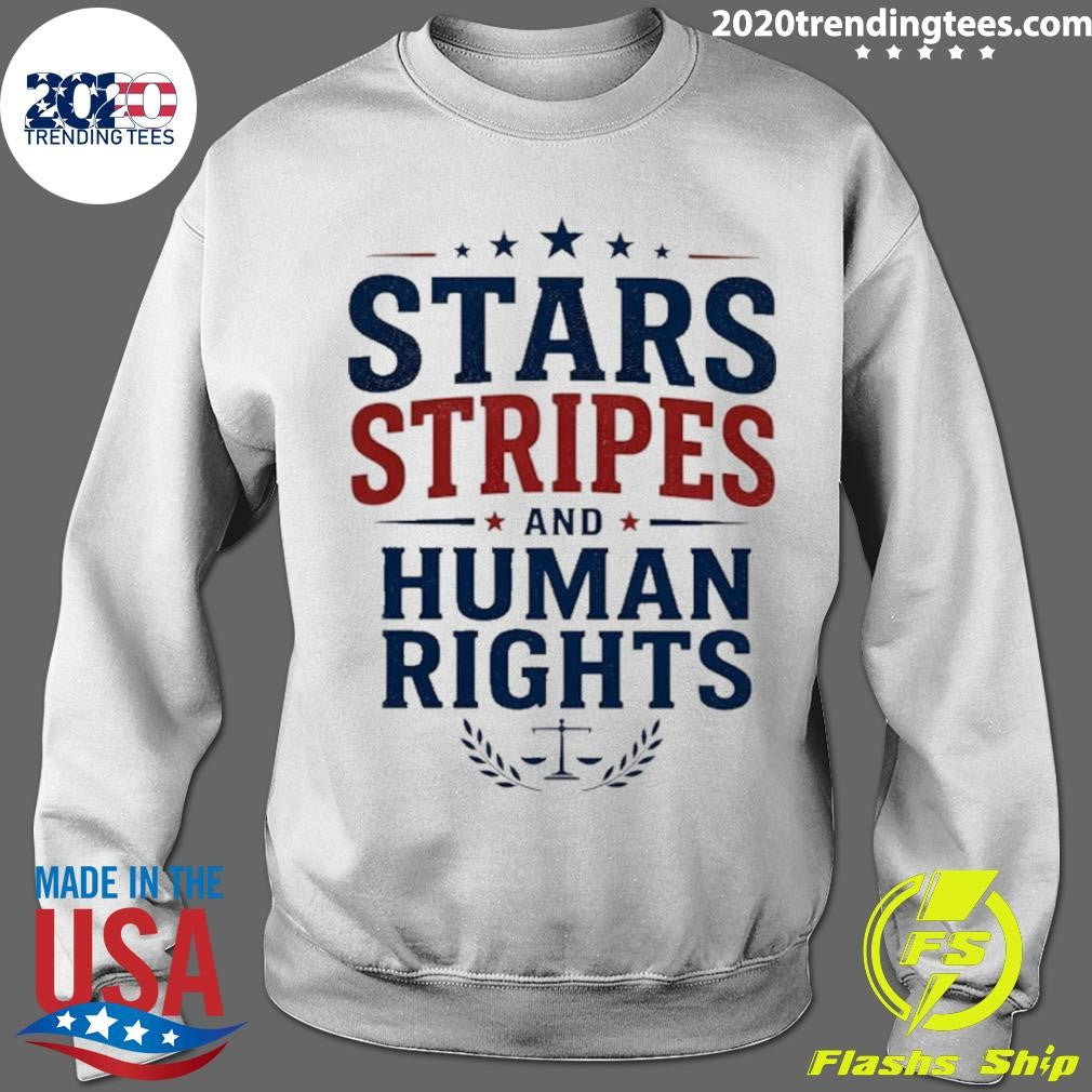 Stars Stripes And Human Rights Graphic Shirt