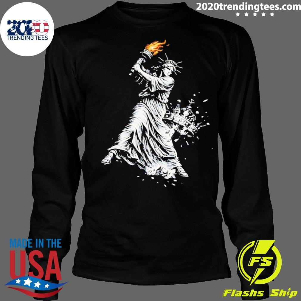 Statue Of Liberty Democracy No Kings Anti-trump Shirt