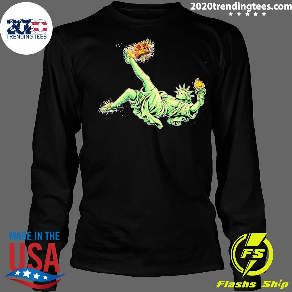 Statue Of Liberty Democracy No Kings Anti-trump Protest Shirt
