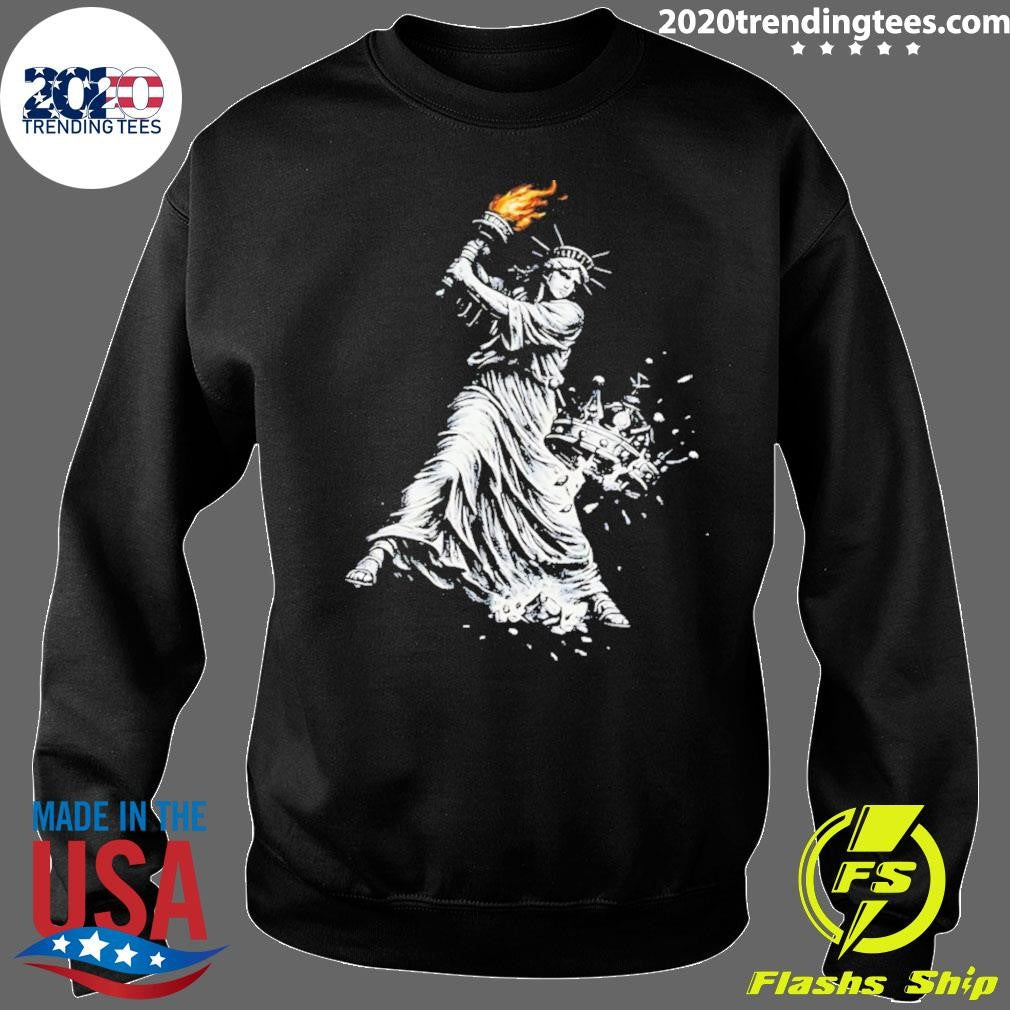 Statue Of Liberty Democracy No Kings Anti-trump Shirt