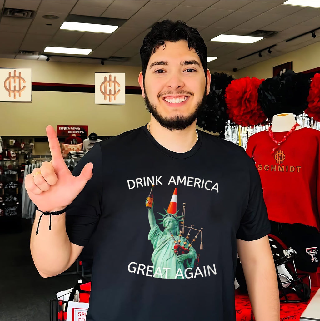 Statue Of Liberty Drink America Great Again shirt