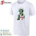 Statue of Liberty Jalen Brunson 11 Basketball three point shirt