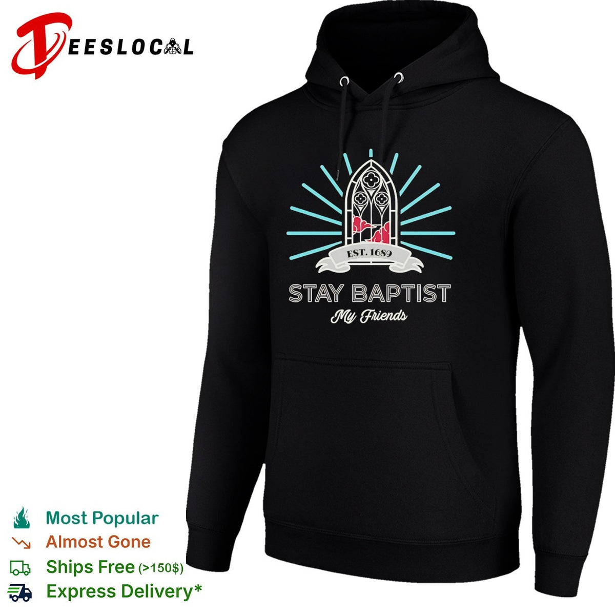 Stay Baptist My Friends Est 1689 Akatsuki Cloud Gothic Window Aesthetic shirt