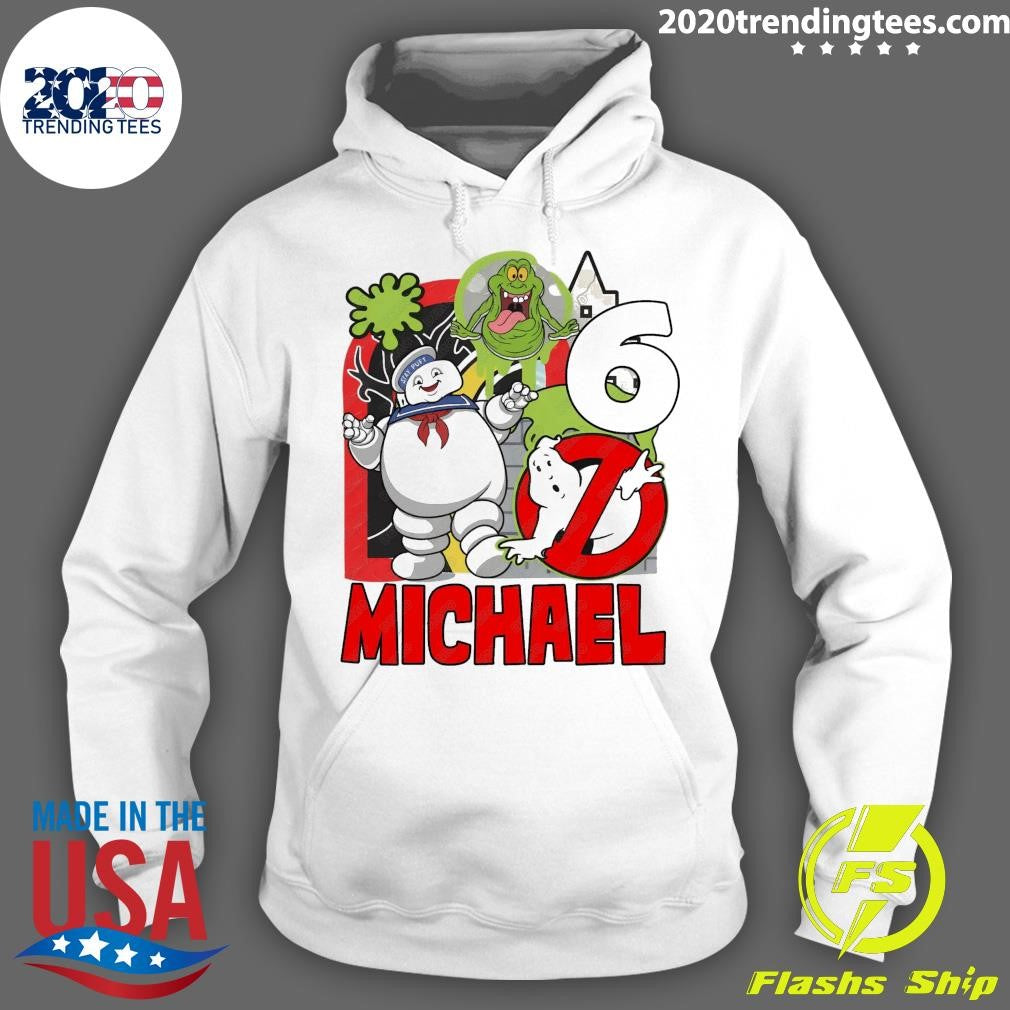Stay Puft Marshmallow Man and Slimer of Ghostbusters Personalized Shirt