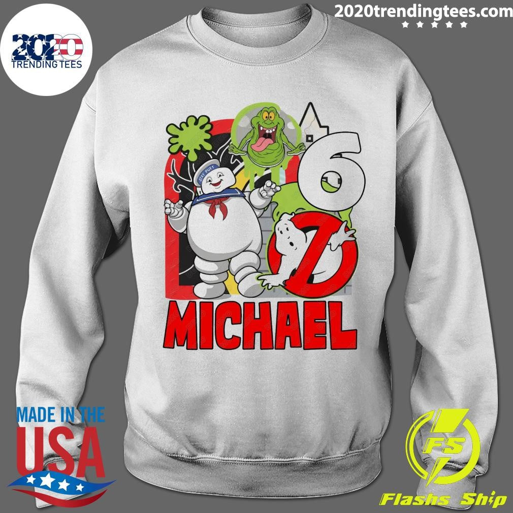 Stay Puft Marshmallow Man and Slimer of Ghostbusters Personalized Shirt