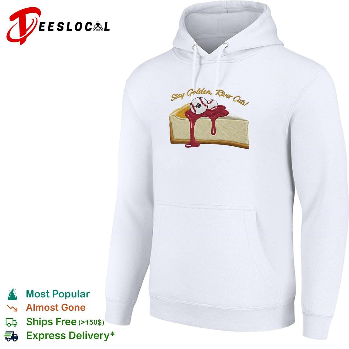 Stay golden River Cats cheesecake baseball funny graphic shirt