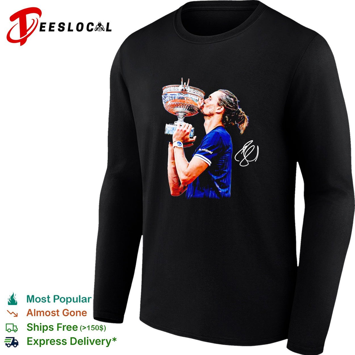 Stefanos Tsitsipas Roland Garros Muskeliers Cup French Open ATP tennis signature shirt