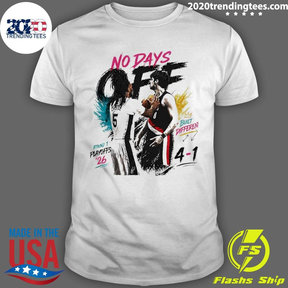 Stephon Castle San Antonio Spurs Basketball No Days Off Built Different Shirt