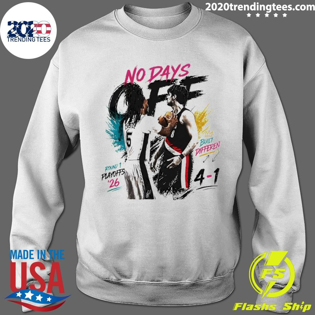 Stephon Castle San Antonio Spurs Basketball No Days Off Built Different Shirt