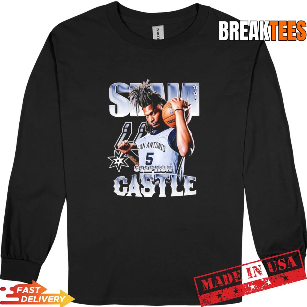 Stephon Castle San Antonio Spurs NBA SLAM remix t-shirt