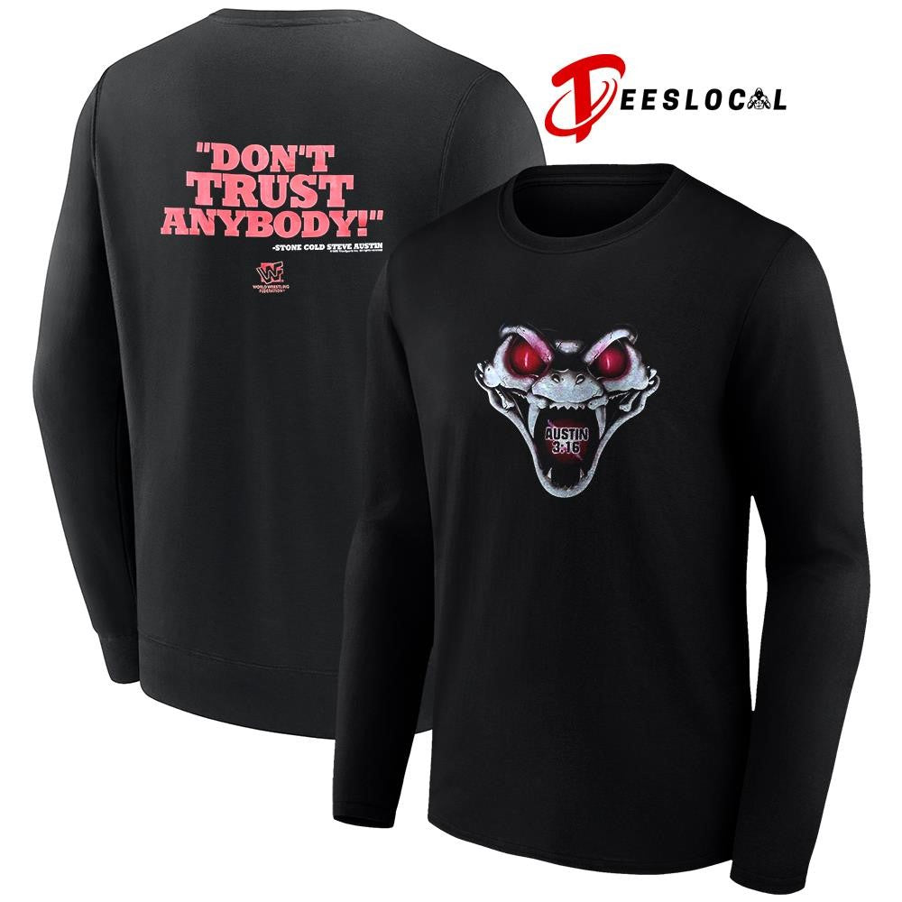 Steve Austin 3 16 Don’t trust anybody snake shirt