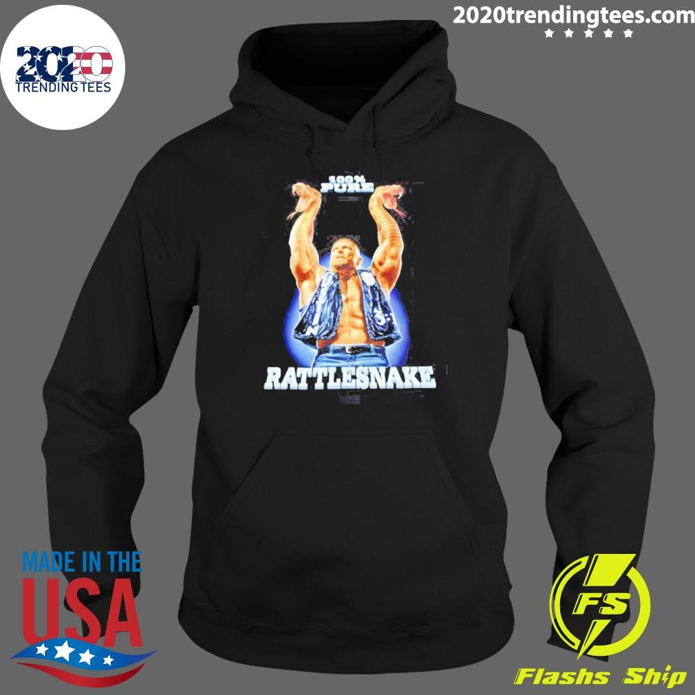 Steve Austin Wearing 100% Pure Rattlesnake Wrestlemania Shirt