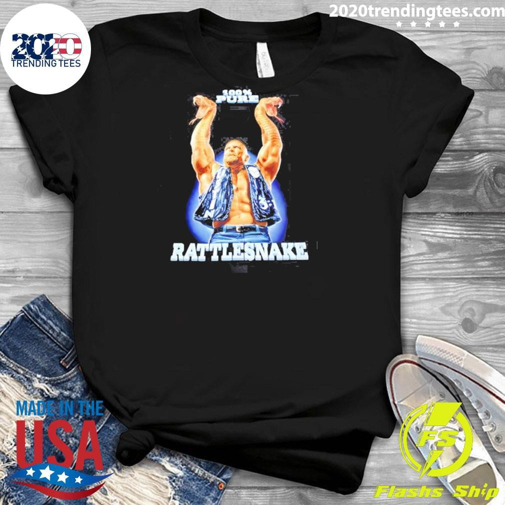 Steve Austin Wearing 100% Pure Rattlesnake Wrestlemania Shirt