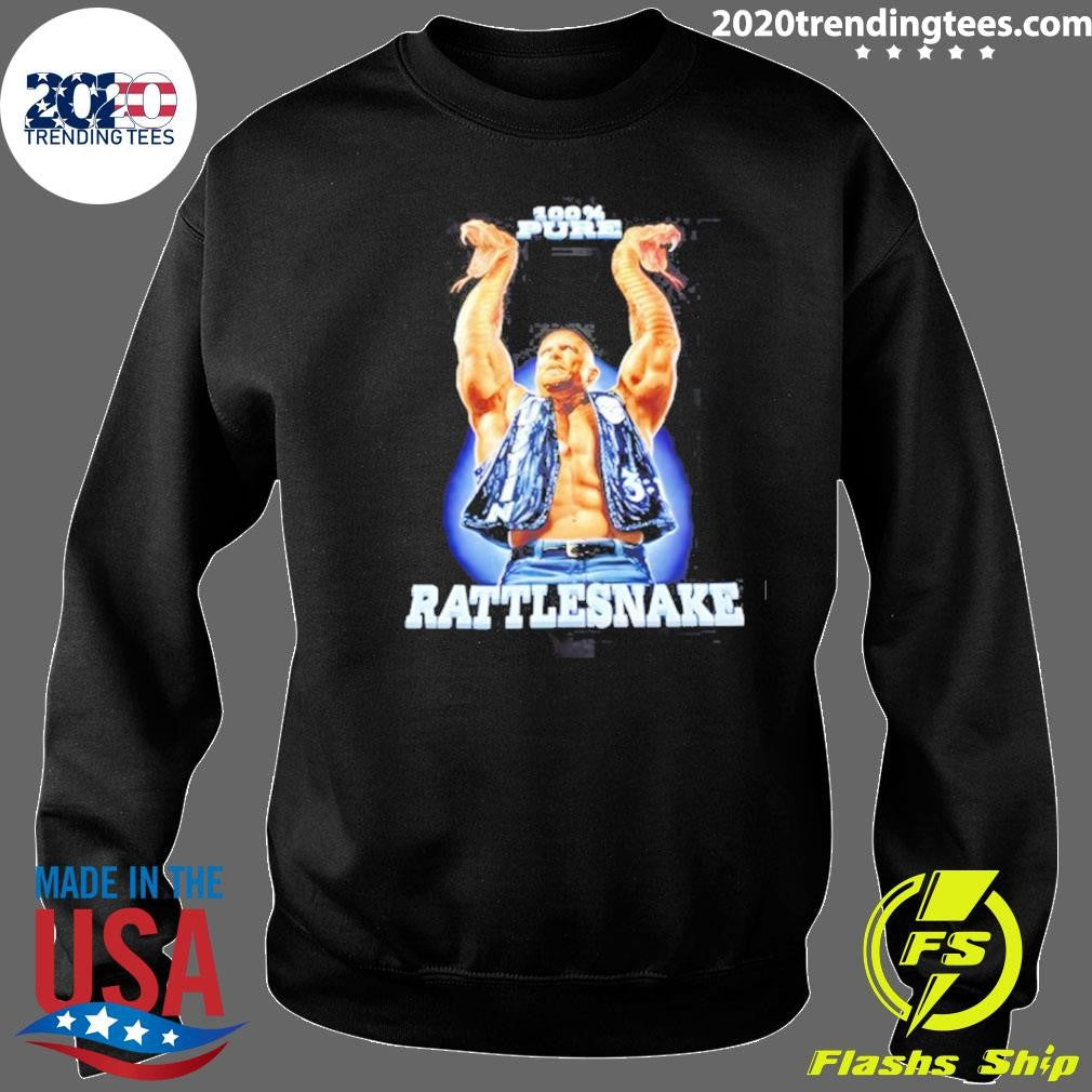 Steve Austin Wearing 100% Pure Rattlesnake Wrestlemania Shirt