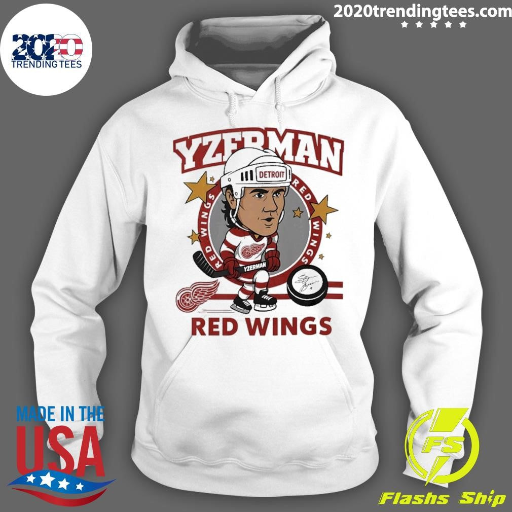Steve Yzerman Detroit Red Wings Player Caricature Shirt