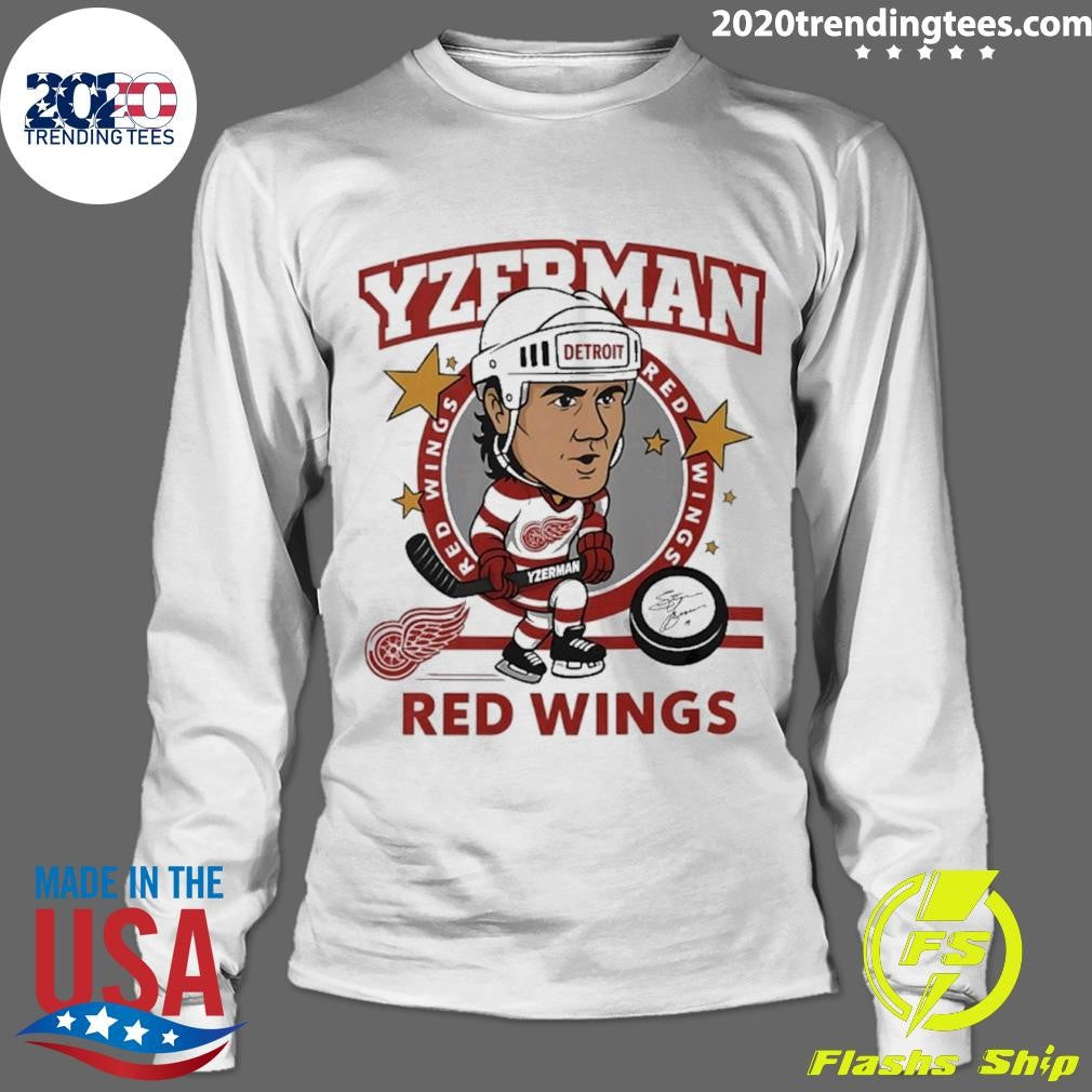 Steve Yzerman Detroit Red Wings Player Caricature Shirt