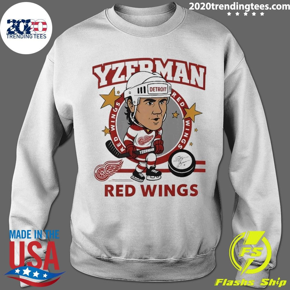 Steve Yzerman Detroit Red Wings Player Caricature Shirt
