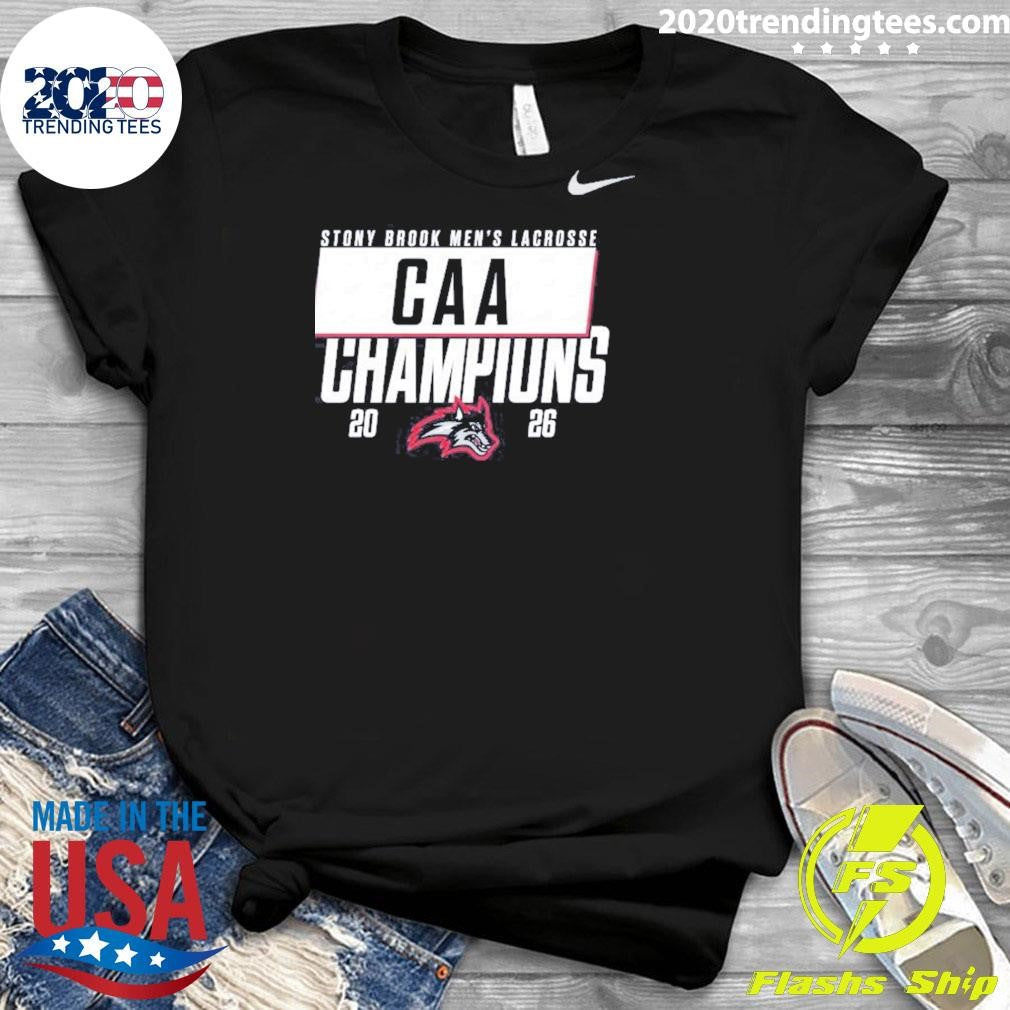 Stony Brook Seawolves 2026 CAA Men’s Lacrosse Champions Shirt
